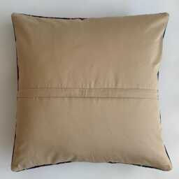 Kilim Cushion Cover, Handmade Multicolour Turkish Cushion, Pillow, Decorative Throw Navajo 24''x24''/59x59 cm - thumbnail 4