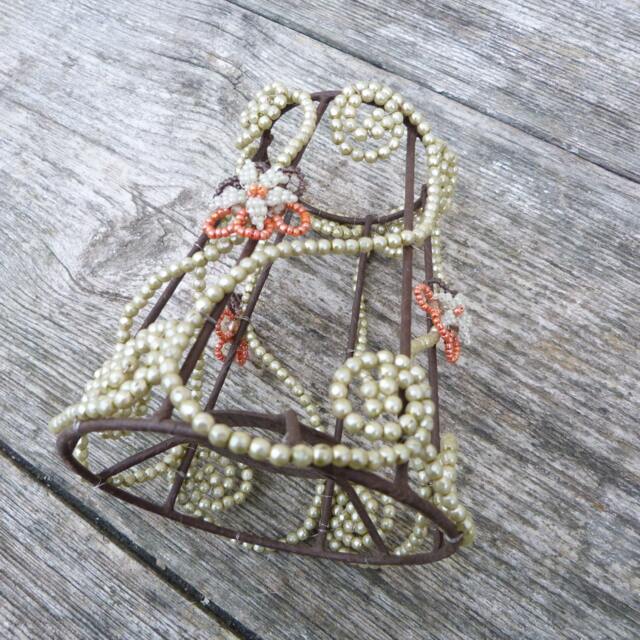 Handmade in France Lampshade Beadwork/Bohemian - image 1