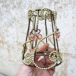Handmade in France Lampshade Beadwork/Bohemian - thumbnail 3