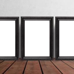A2 Poster Frames/ A3/A4 Photo Frame A5 - Black Gold Picture Ornate With A Matt -Pack Of 3 Frames Shabby Chic - thumbnail 2