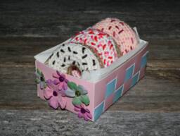 Crochet Donut - Box Set Of 3 Tea Party Food Pretend Play - thumbnail 1
