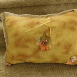 Handmade Decorative Autumn Pillow - thumbnail 3