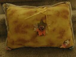 Handmade Decorative Autumn Pillow - thumbnail 1