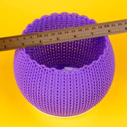 Knit Planter 4.5 Inch Small Plant Container - thumbnail 4