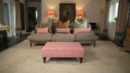 Linwood Ashfield, Footstool, Selection Of Sizes, Style Victoria Fabric Ashfield - Made To Order - thumbnail 1