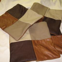 star Patch Farm Genuine Cowhide Leather Pillow Covers - 18 - thumbnail 2