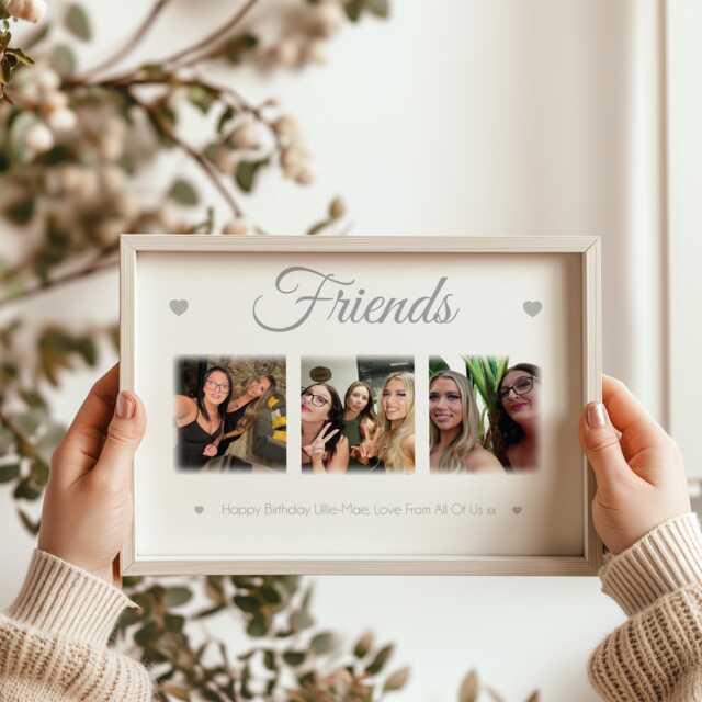 Friend Photo Frame, Gift For Special Friend, 18Th/21st/30Th/40Th Personalised Collage & Framed Print - image 1