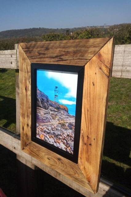 Rustic Frame-A4 Bespoke Frame-Chunky-Industrial Modern-Fathers Day-Reclaimed Timber-Sustainably Sourced-Photo Frame-Natural Wood-Farmhouse - image 1