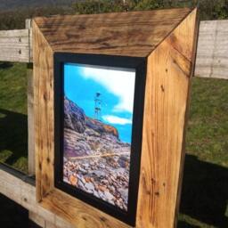 Rustic Frame-A4 Bespoke Frame-Chunky-Industrial Modern-Fathers Day-Reclaimed Timber-Sustainably Sourced-Photo Frame-Natural Wood-Farmhouse - thumbnail 3