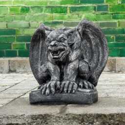Concrete Monster Statue Stone Gothic Gargoyle Sculpture Outdoor Figure Cement Gremlin Ornament Garden Guardian Decor Mythical Creature Gift - thumbnail 3