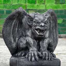 Concrete Monster Statue Stone Gothic Gargoyle Sculpture Outdoor Figure Cement Gremlin Ornament Garden Guardian Decor Mythical Creature Gift - thumbnail 4