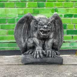 Concrete Monster Statue Stone Gothic Gargoyle Sculpture Outdoor Figure Cement Gremlin Ornament Garden Guardian Decor Mythical Creature Gift - thumbnail 2