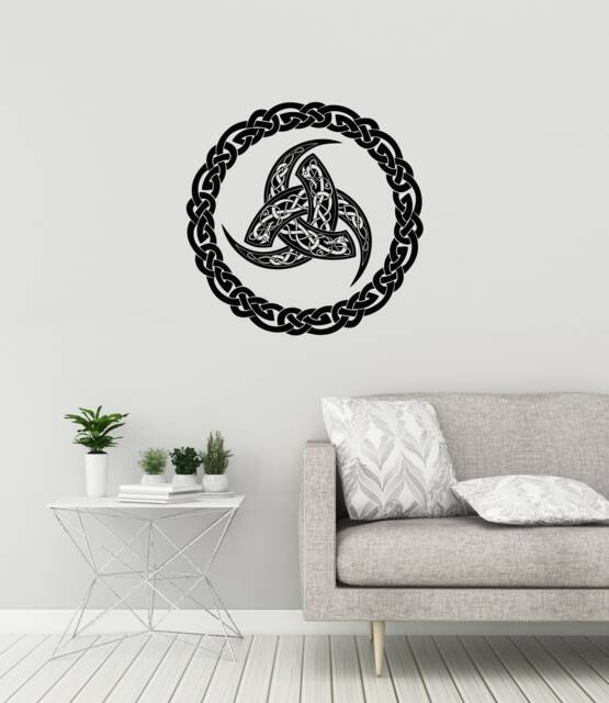Celtic Circle Vinyl Wall Decal Ireland Irish Pattern Knot Home Interior Stickers Mural - #2952Di - image 1