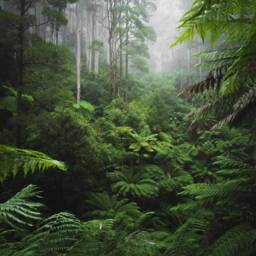 Tropical Jungle Leaves Vinyl Wallpaper Forest Wall Mural, Non-Toxic - thumbnail 2