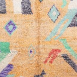Moroccan Rug, Berber 6x9 Ft, Orange Boujaad Rug - thumbnail 3