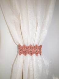 Crochet Curtain Tiebacks, Custom Order Available - thumbnail 1