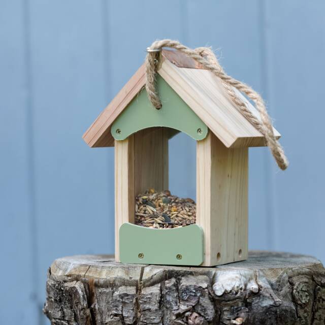 Wooden Garden Bird Feeder - image 1