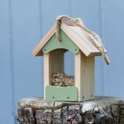 Wooden Garden Bird Feeder - thumbnail 1