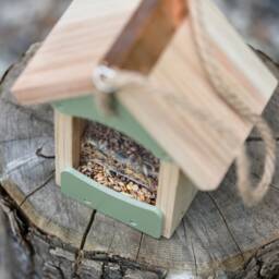 Wooden Garden Bird Feeder - thumbnail 2