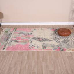 Vintage Boujaad Rug, Authentic Moroccan Rug 4x7 Ft - thumbnail 2