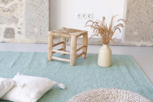 Extra Large Aqua Green Rug 6.5x10 Ft, Area Rug, Living Room Kids Bedroom Tapis De Salon Vert, Beach House Decor - image 1