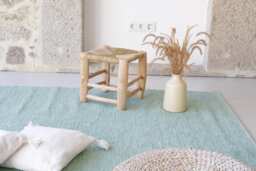 Extra Large Aqua Green Rug 6.5x10 Ft, Area Rug, Living Room Kids Bedroom Tapis De Salon Vert, Beach House Decor - thumbnail 1
