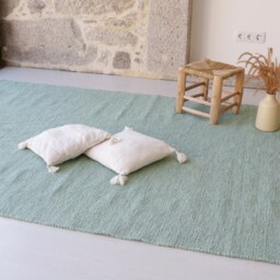 Extra Large Aqua Green Rug 6.5x10 Ft, Area Rug, Living Room Kids Bedroom Tapis De Salon Vert, Beach House Decor - thumbnail 2