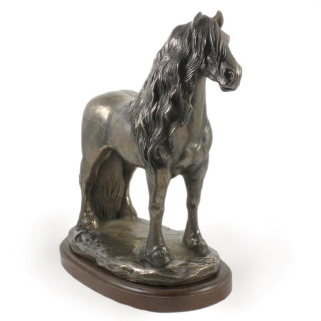 Fresian Horse - Mare, Horse Wooden Base Statue, Limited Edition, Artdog - image 1