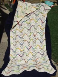 All Cotton Baby Blanket in Off White