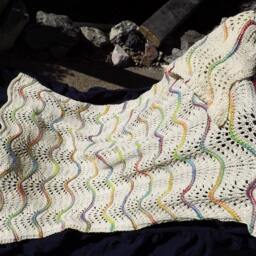 All Cotton Baby Blanket in Off White - thumbnail 3