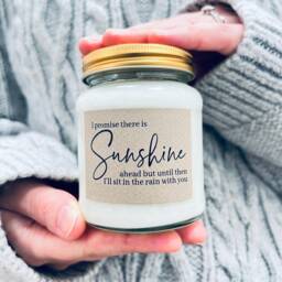 Sunshine Ahead Soy Candle Friend Gift, Thinking Of You
