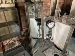 Brand New Massive French Ornate Mirror - Antique Silver Finish