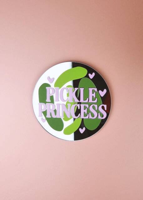 Pickle Princess Disc Mirror - image 1