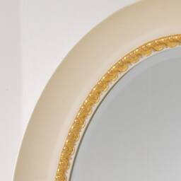 Wall Mirror Oval Classic - Italian Mirror Large Victorian Style Antique Vintage Made in Italy Entryway Bedroom #6083 - thumbnail 4