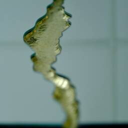 Fracture??? Handcrafted Square Mirror With Polished Bronze Fracture Detail - thumbnail 3