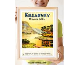 Reprint Of A Vintage Travel Poster To Kilarney, Ireland - thumbnail 1
