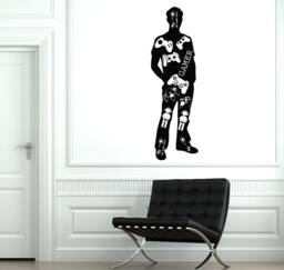 Wall Art Mural Gamer Man Computer Notebook Laptop Gaming Decal 1911Di - thumbnail 1