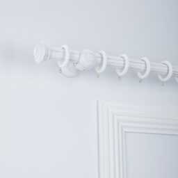 Wood Curtain Pole Kit With Cabriole Finial, Dia. 35mm - thumbnail 3