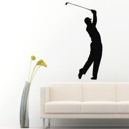 Wall Decals Man Golf Player Sportsman Sport People Gym Home Vinyl Decal Sticker Kids Nursery Baby Room Decor M476