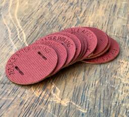 10 Round Insulator Discs - Vintage Bakelite Plug Replacement Cover Top Quality Supplies For Diy Lighting, Lamps, Pendants, Rewiring