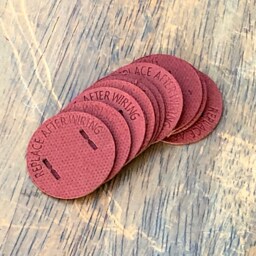 10 Round Insulator Discs - Vintage Bakelite Plug Replacement Cover Top Quality Supplies For Diy Lighting, Lamps, Pendants, Rewiring - thumbnail 4