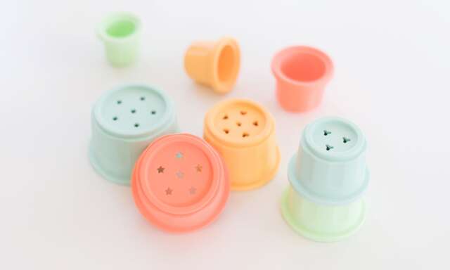 Stacking Cups For Baby & Montessori Play - Silicone Stacking Toy - image 1