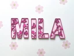 Butterfly Name Sign - Letter Personalised Custom Decor Theme Wall Art Nursery - thumbnail 1