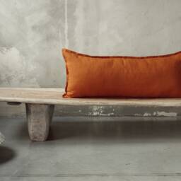 Linen Pillowcase, Custom Lumbar Pillow Cover, Extra Long Throw Size Throw Pillows Covers - thumbnail 4