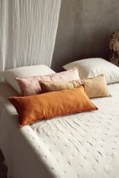 Linen Pillowcase, Custom Lumbar Pillow Cover, Extra Long Throw Size Throw Pillows Covers