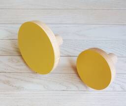 Yellow Hook/Wooden Nursery Hook/ Kids Room Wooden Hook/Rack/Hangers/Beech Wood/Home Decor/Baby Hanger/Children Wall Decor - thumbnail 1
