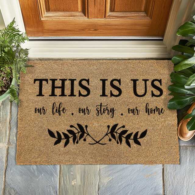 This Is Us, Our Life, Story, Home Doormat - A Heartfelt Welcome Mat For Families & Loved Spaces Family Decor - image 1