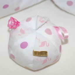 "Lot Rattle & Heart Cushions ""Peas Flamingos" - thumbnail 3