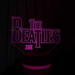 Rock & Roll Music Led Lamp With Remote Control - The Beatles Night Light 16 Colours, John Lennon, Paul Mccartney, George Harrison - thumbnail 2