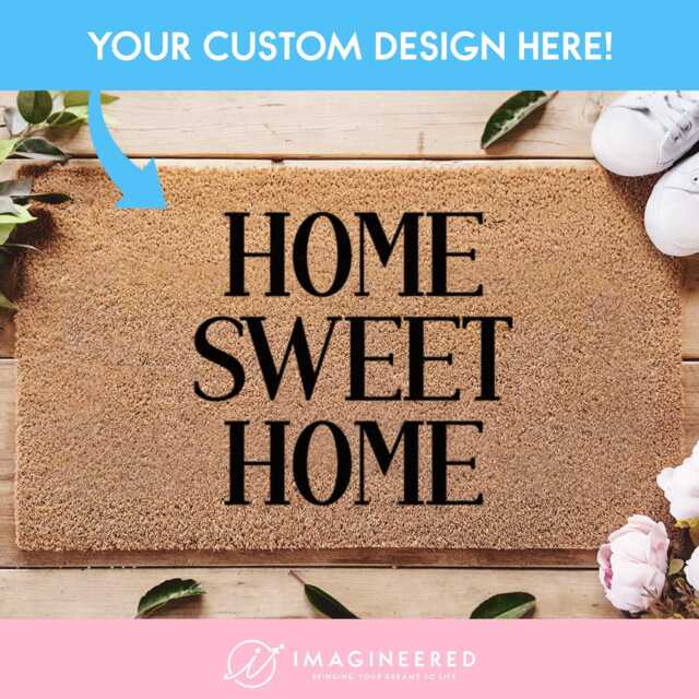 Custom Doormat - Personalized Customized Door Mat Rug Home Decor Realtor Closing Gift Welcome - image 1